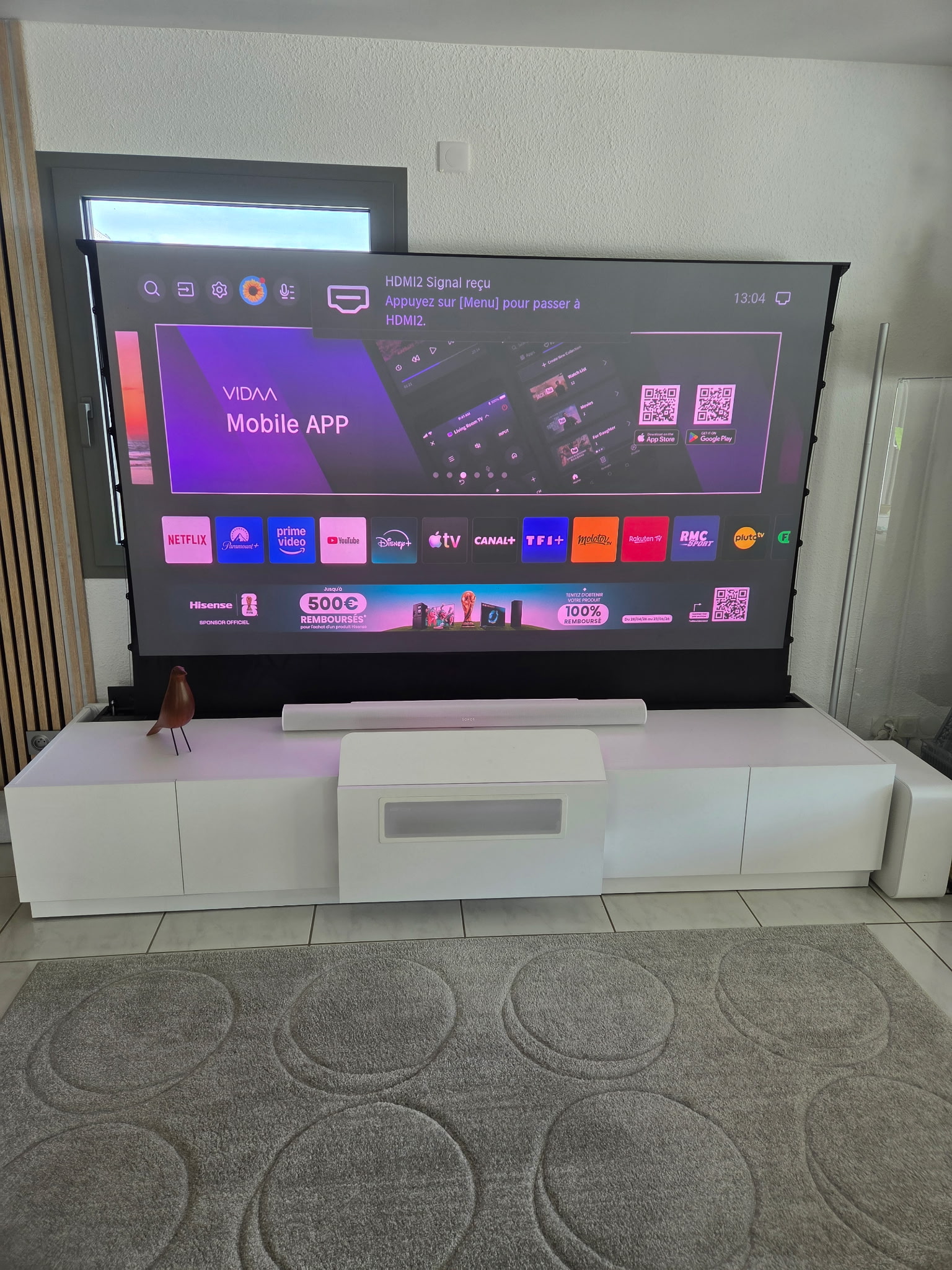 Meuble Home Cinéma blanc